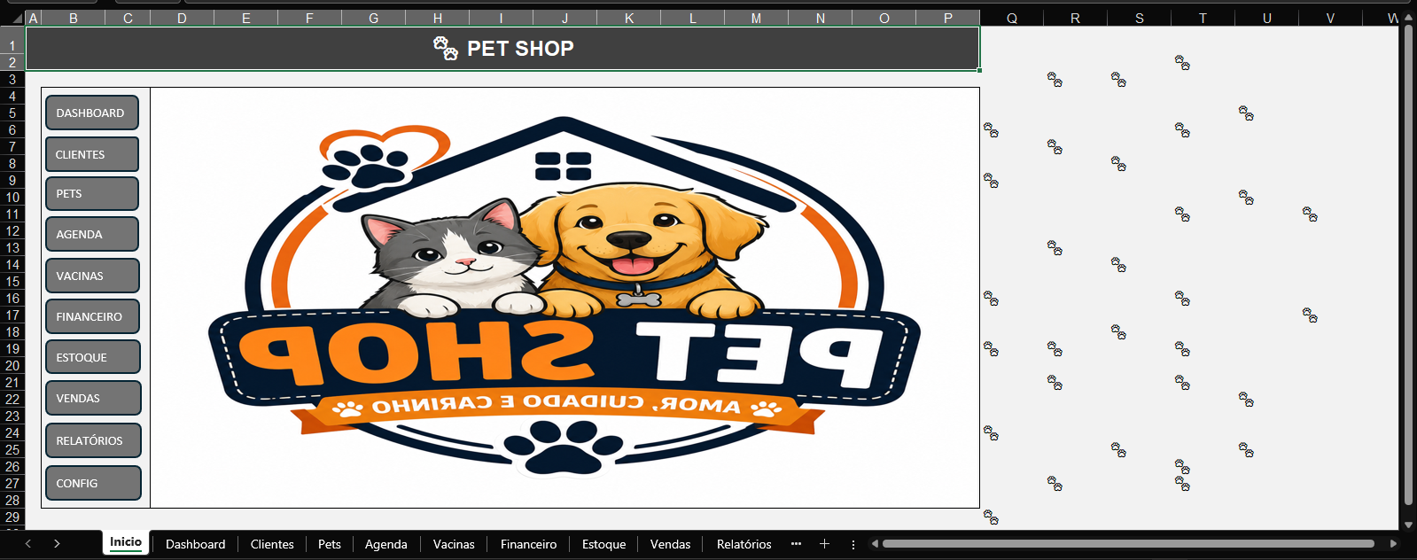 🐶 Planilha Completa para Pet Shop, Banho e Tosa e Clínica Veterinária com R$ 10 OFF!