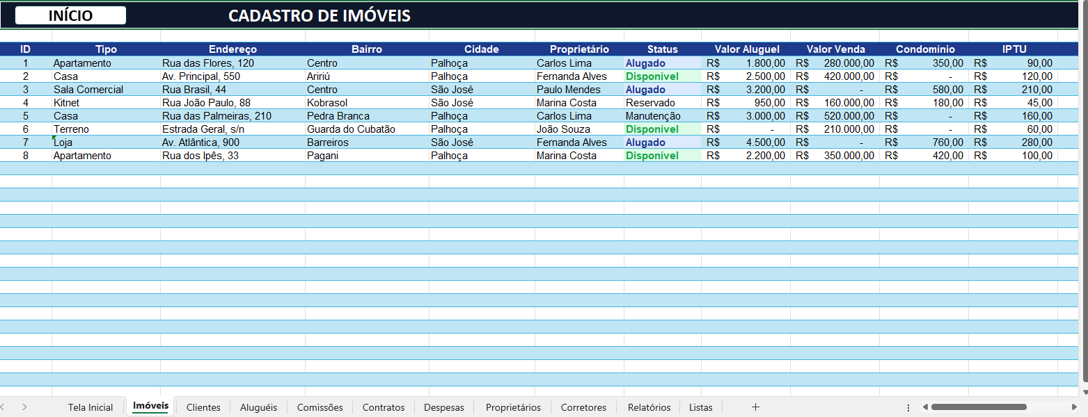 🏠 Chegou a Planilha Imobiliária Premium! - com R$ 10 OFF!