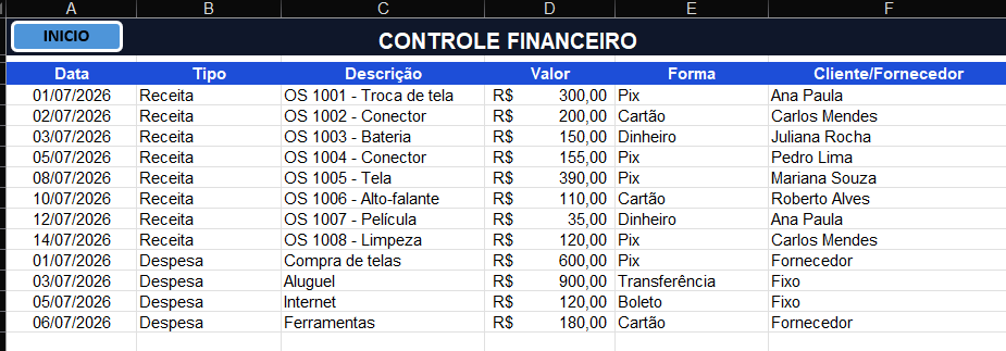 📱 Planilha Assistência Técnica de Celulares Premium com R$ 10 OFF!